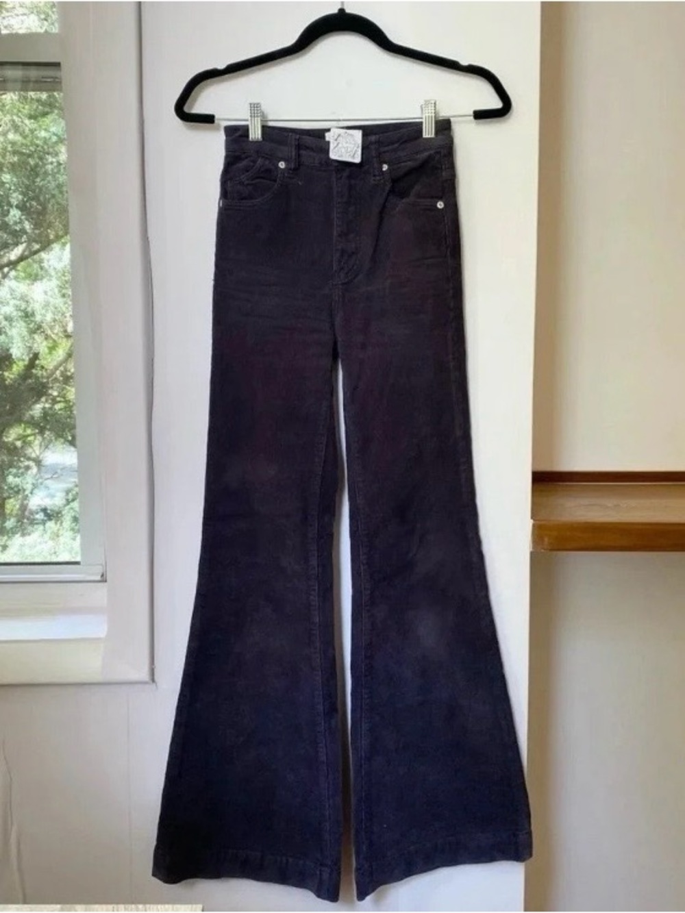 NWT Rolla's East Coast Flare Cord Jeans Purple 24